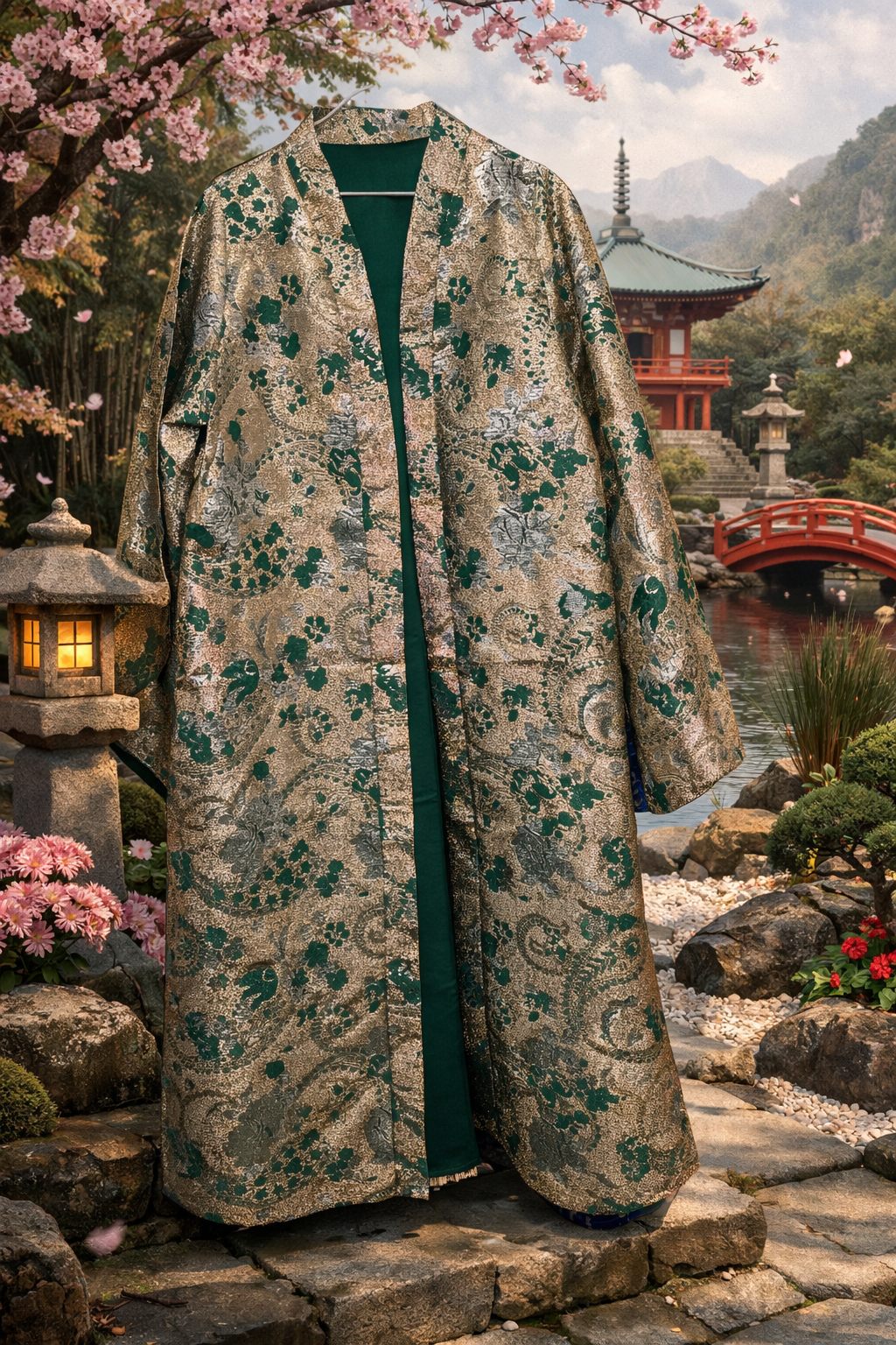 Kimono ÉMERAUDE ROYALE