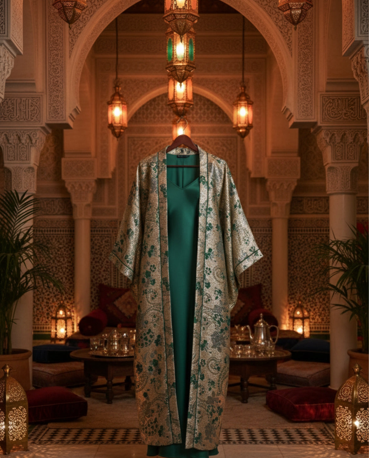 Kimono ÉMERAUDE ROYALE