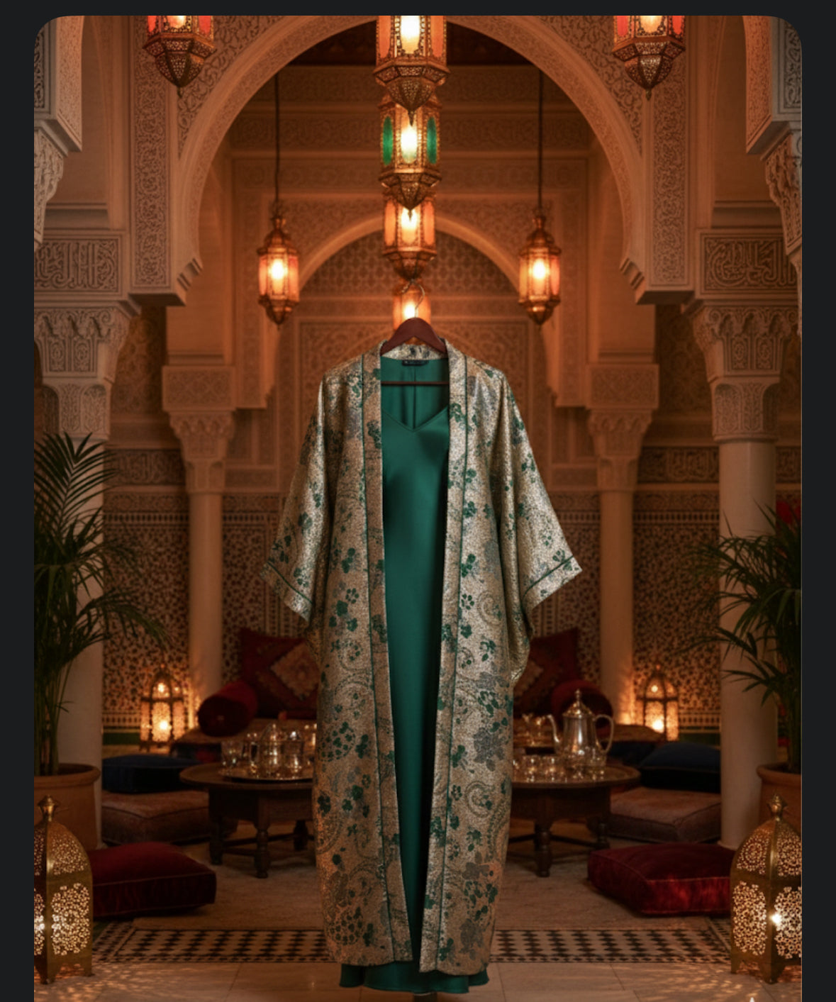 Kimono ÉMERAUDE ROYALE