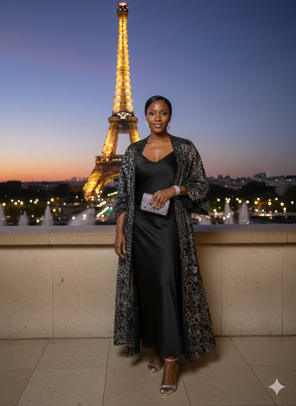 Kimono NOCTURNE SILVER